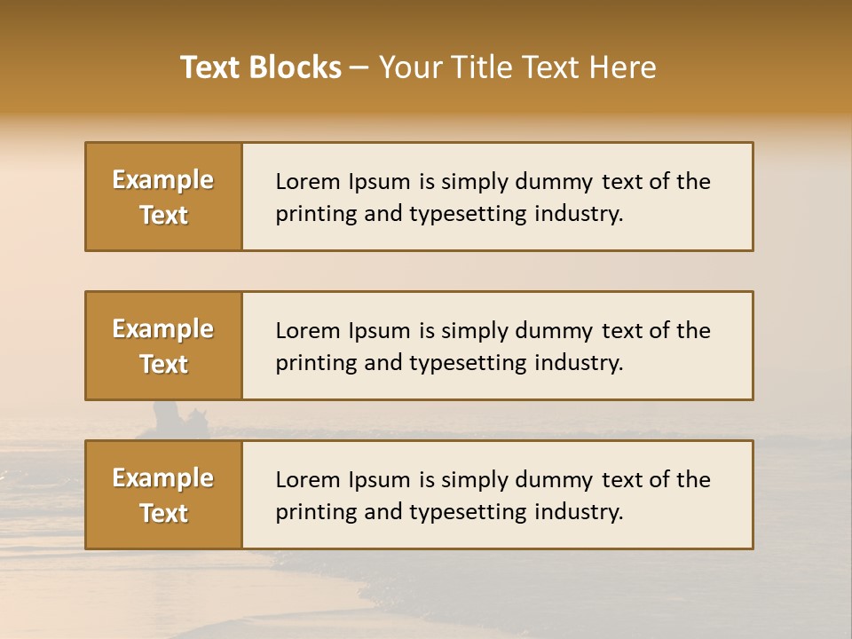 Landscape Sea Recreation PowerPoint Template