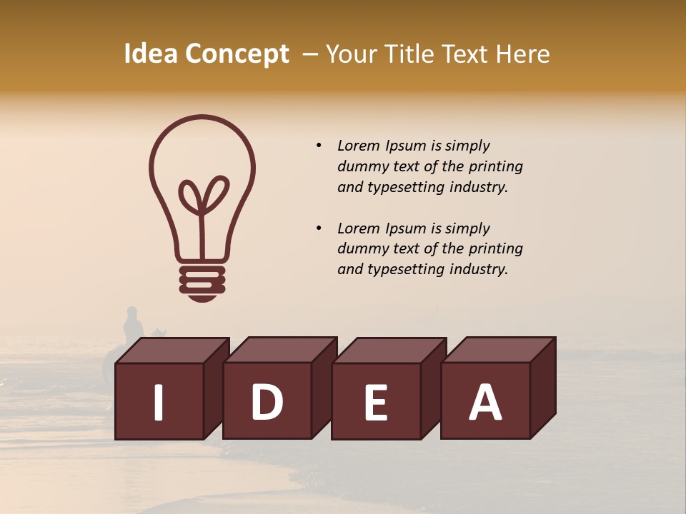 Landscape Sea Recreation PowerPoint Template