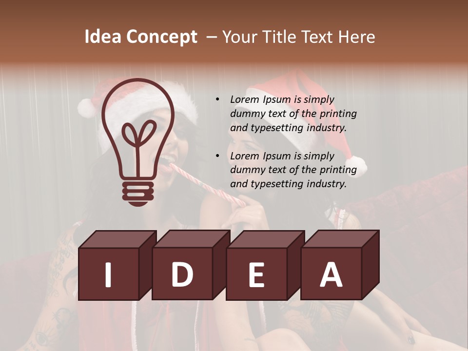 Mixed December Lewd PowerPoint Template