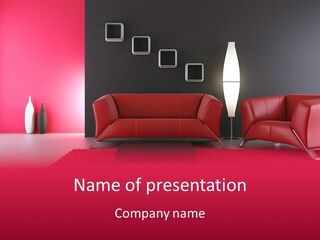 Lamp Room Nobody PowerPoint Template