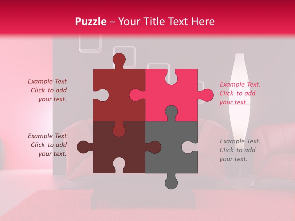 Lamp Room Nobody PowerPoint Template