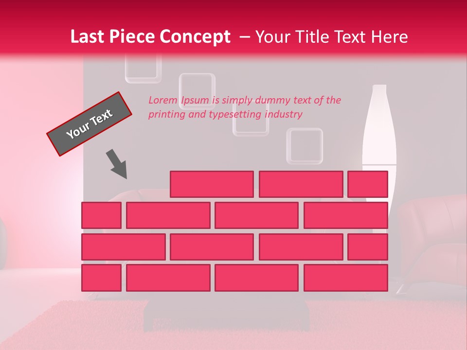 Lamp Room Nobody PowerPoint Template