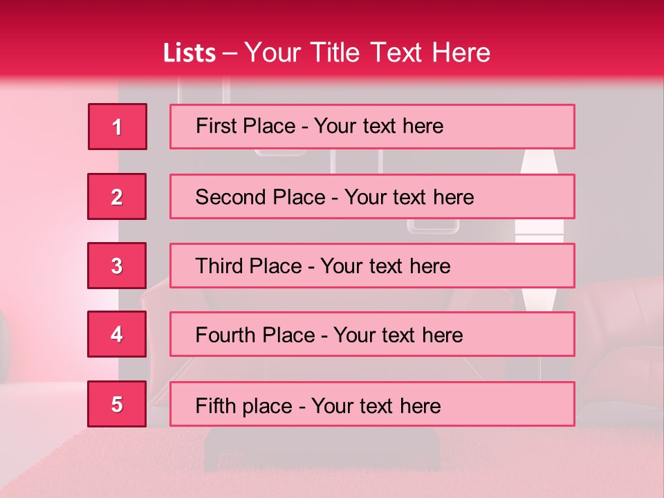 Lamp Room Nobody PowerPoint Template