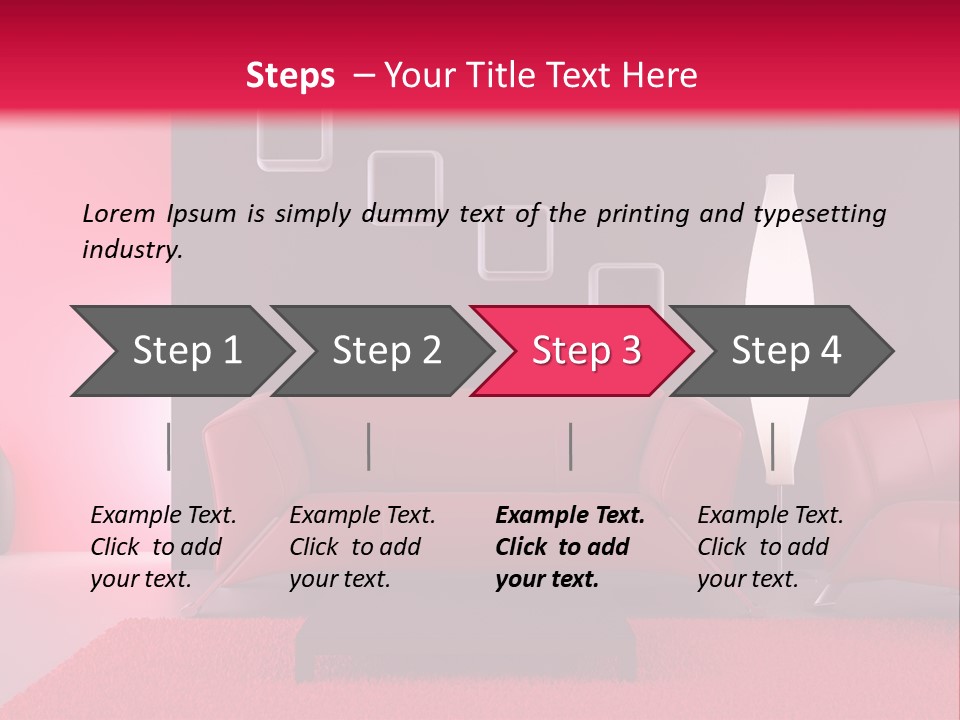 Lamp Room Nobody PowerPoint Template