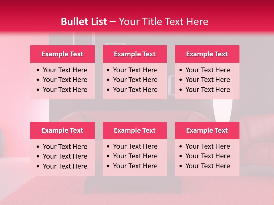 Lamp Room Nobody PowerPoint Template