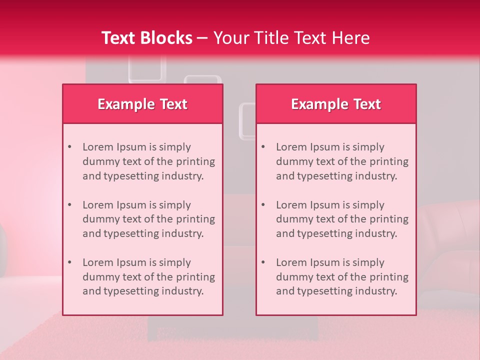 Lamp Room Nobody PowerPoint Template