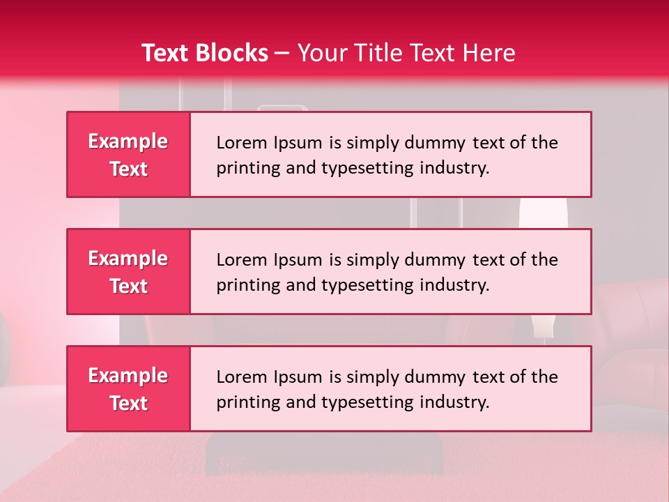 Lamp Room Nobody PowerPoint Template