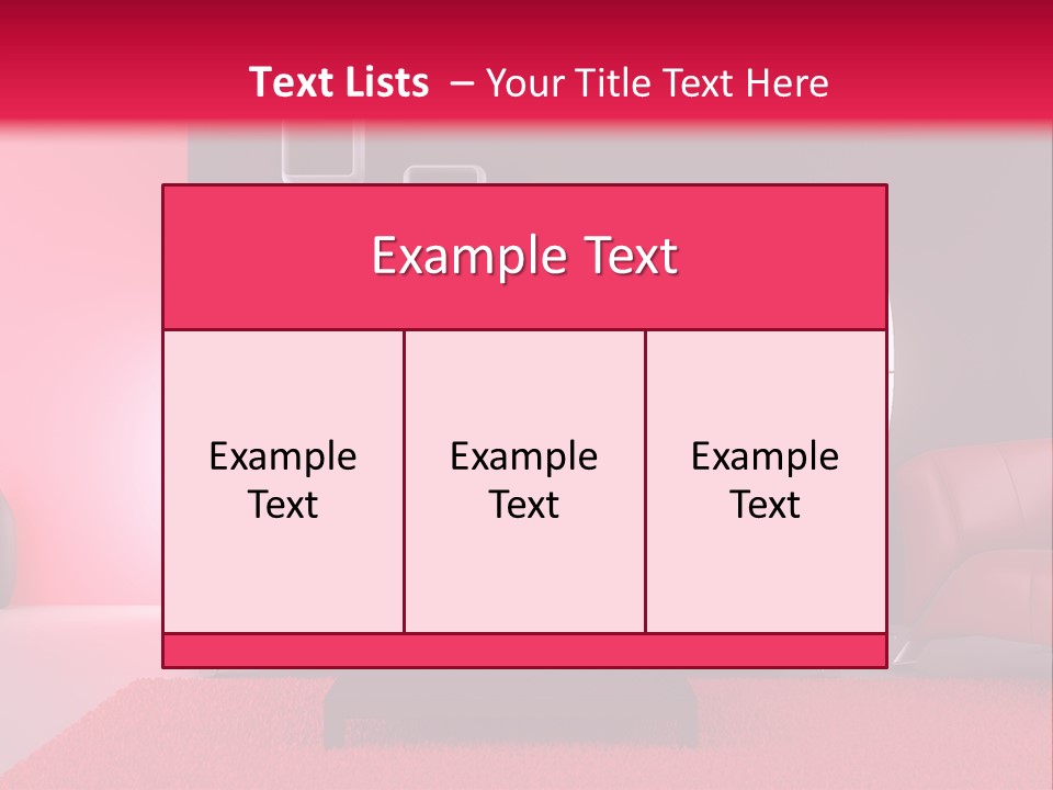 Lamp Room Nobody PowerPoint Template