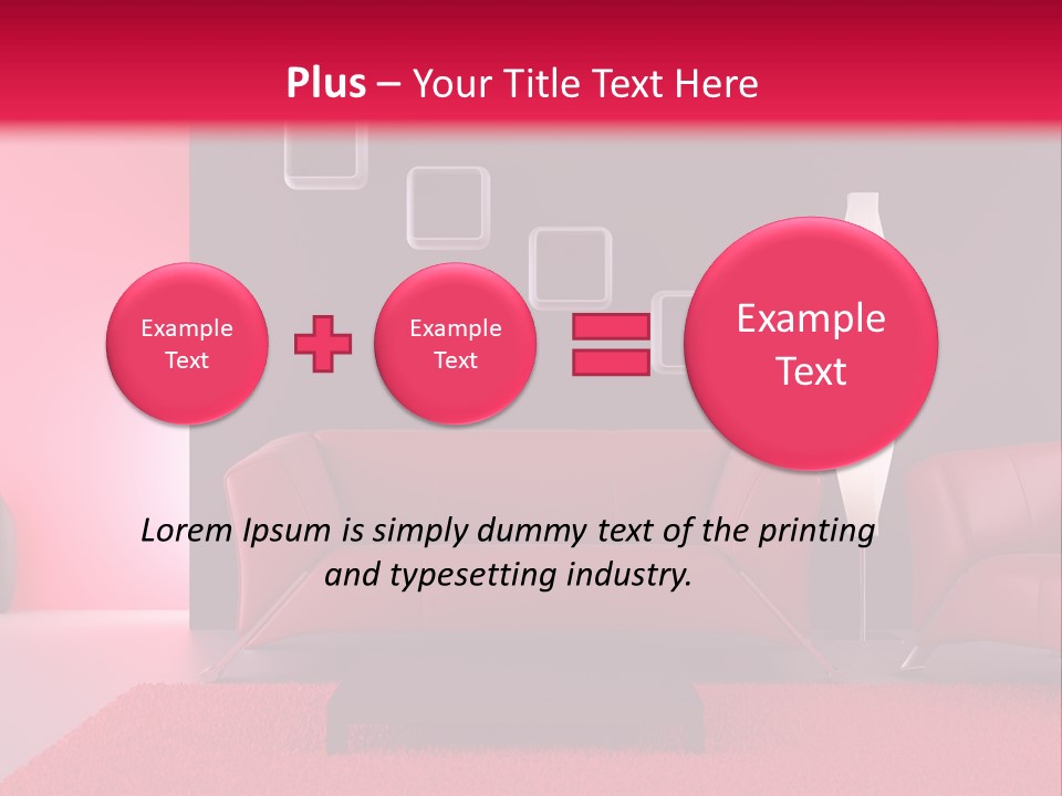 Lamp Room Nobody PowerPoint Template
