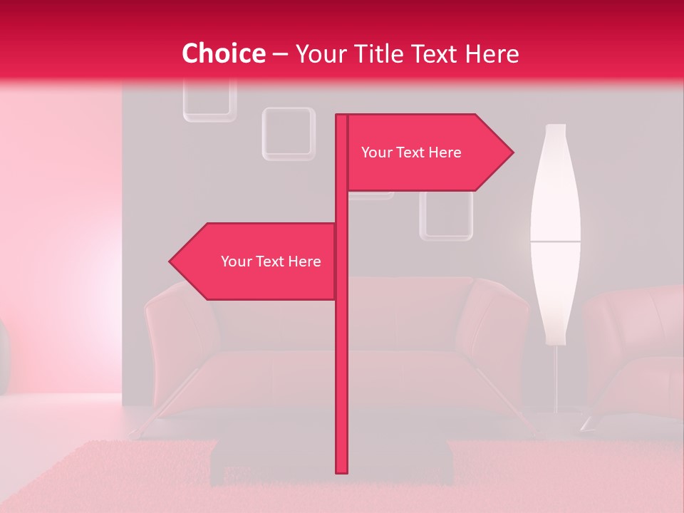 Lamp Room Nobody PowerPoint Template