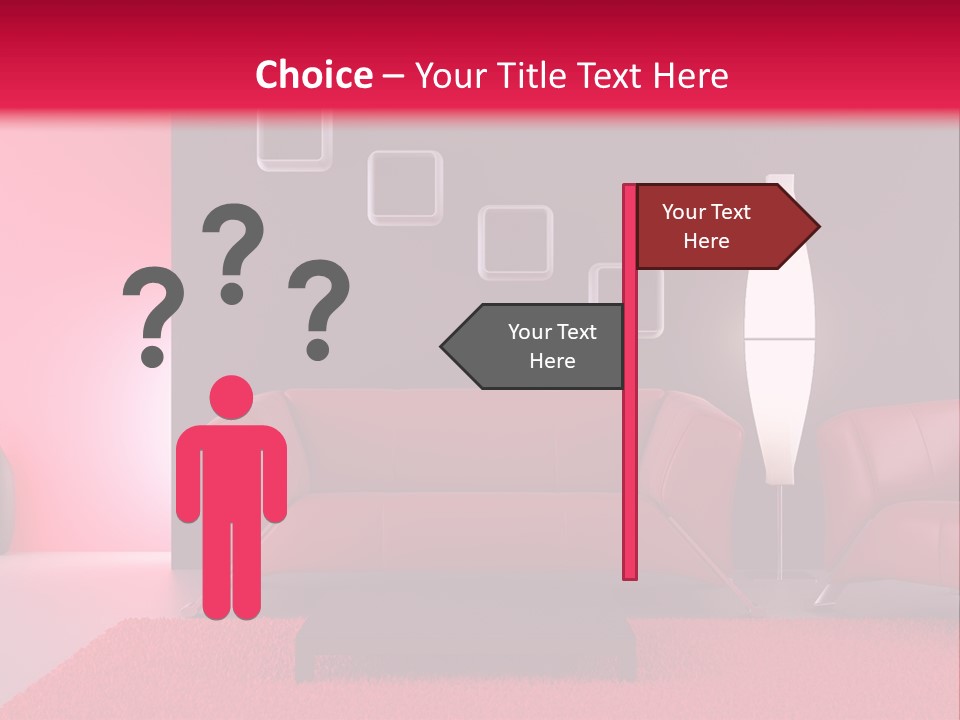 Lamp Room Nobody PowerPoint Template