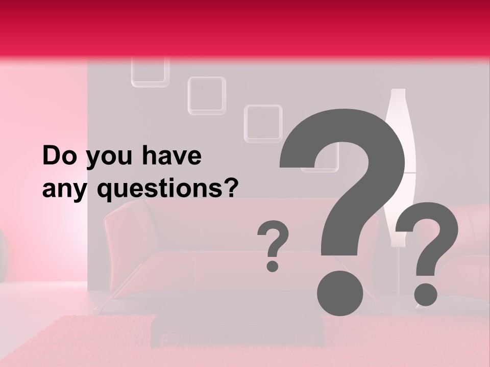 Lamp Room Nobody PowerPoint Template