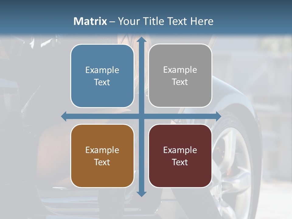 Vehicle White Sexy PowerPoint Template