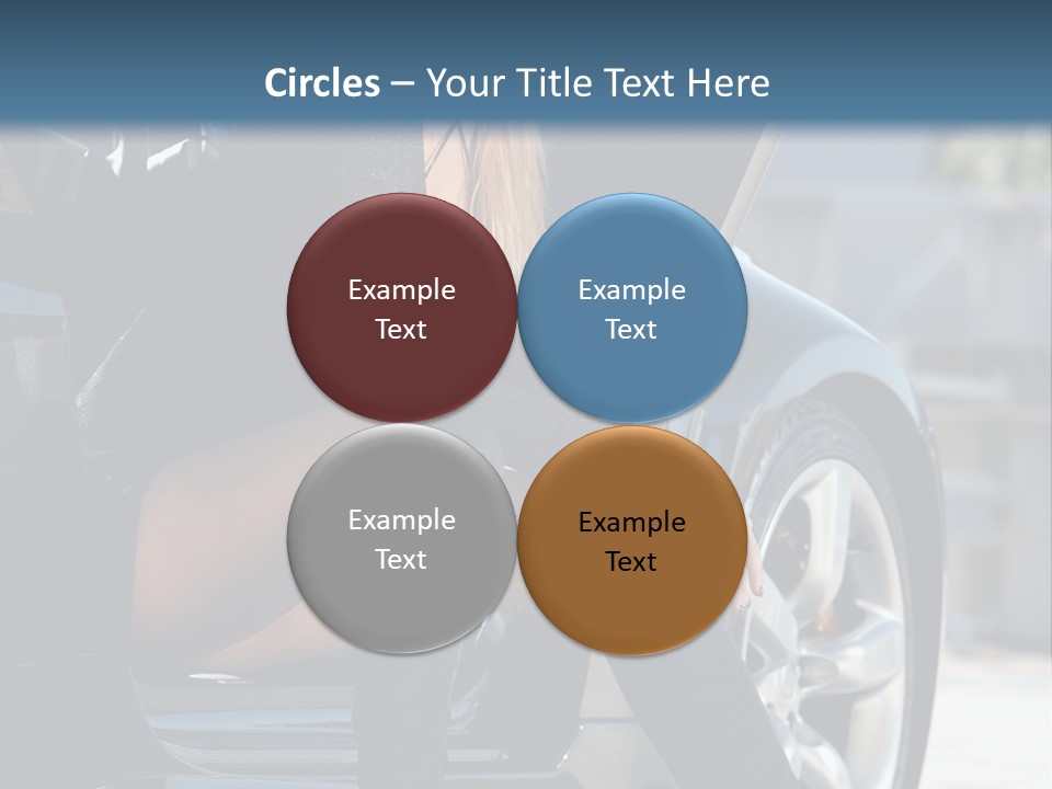 Vehicle White Sexy PowerPoint Template