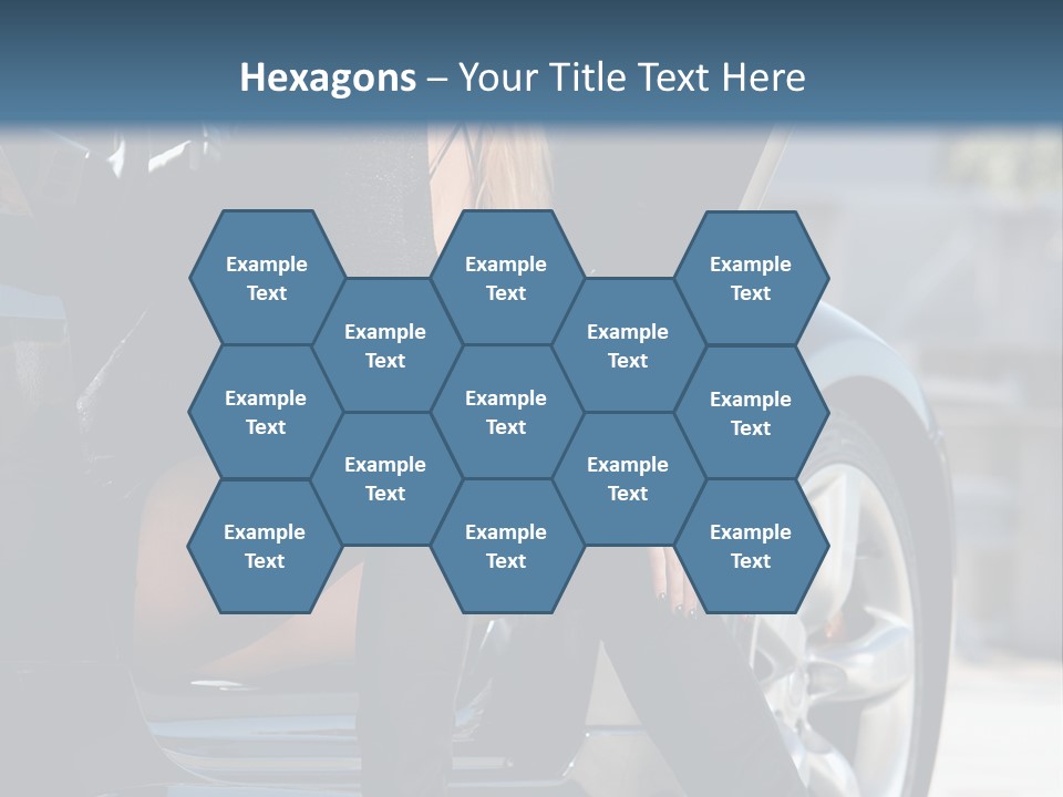 Vehicle White Sexy PowerPoint Template