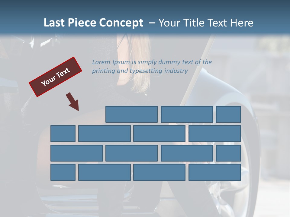 Vehicle White Sexy PowerPoint Template