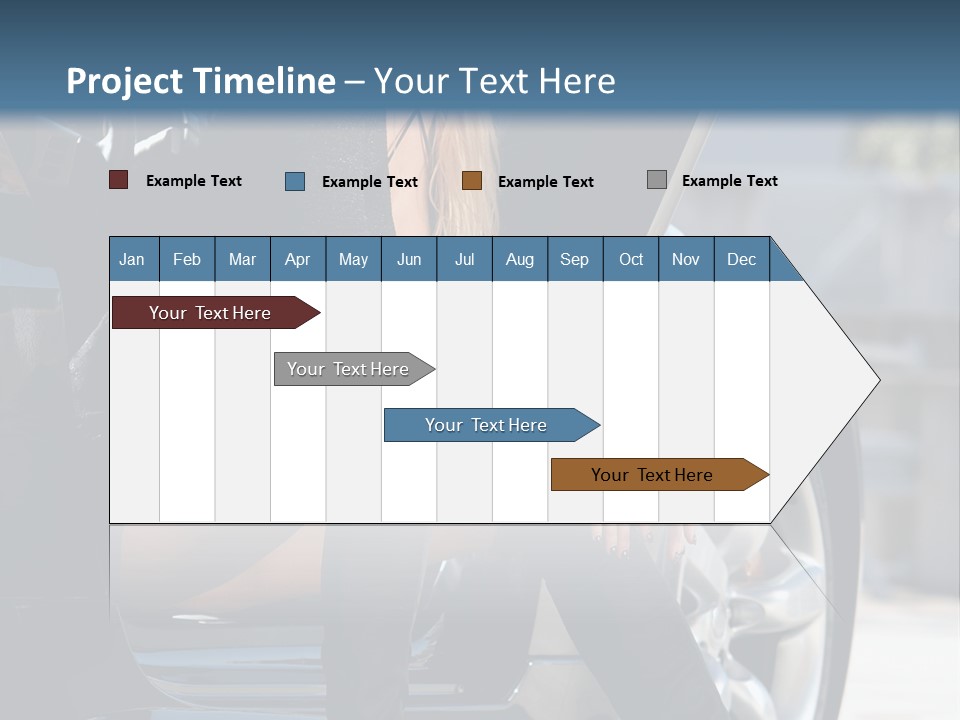 Vehicle White Sexy PowerPoint Template