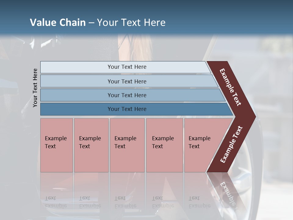 Vehicle White Sexy PowerPoint Template