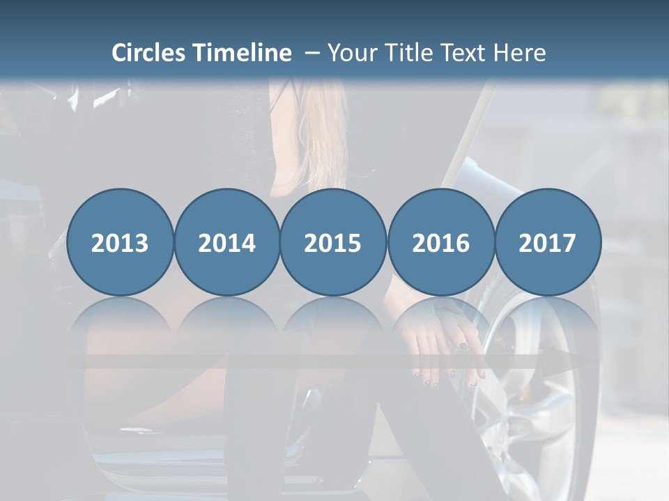 Vehicle White Sexy PowerPoint Template