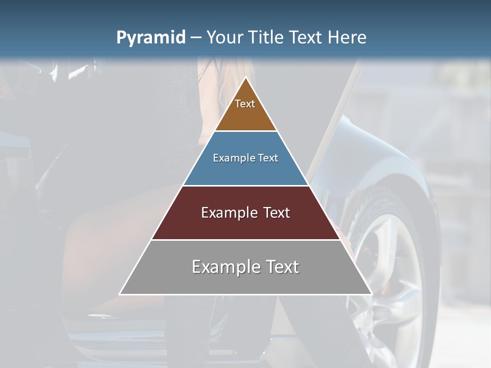 Vehicle White Sexy PowerPoint Template