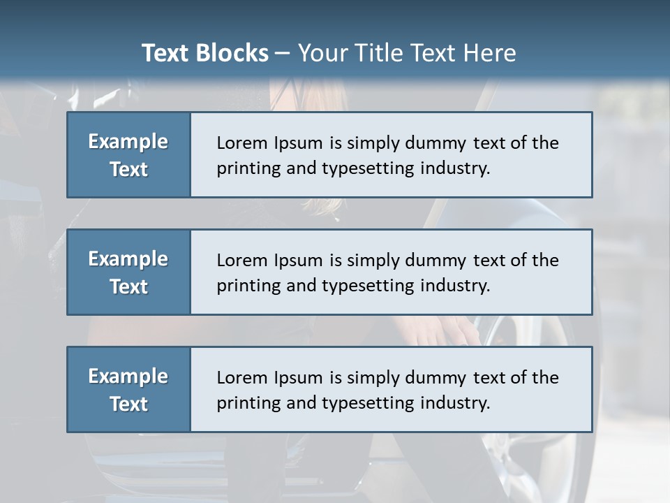 Vehicle White Sexy PowerPoint Template