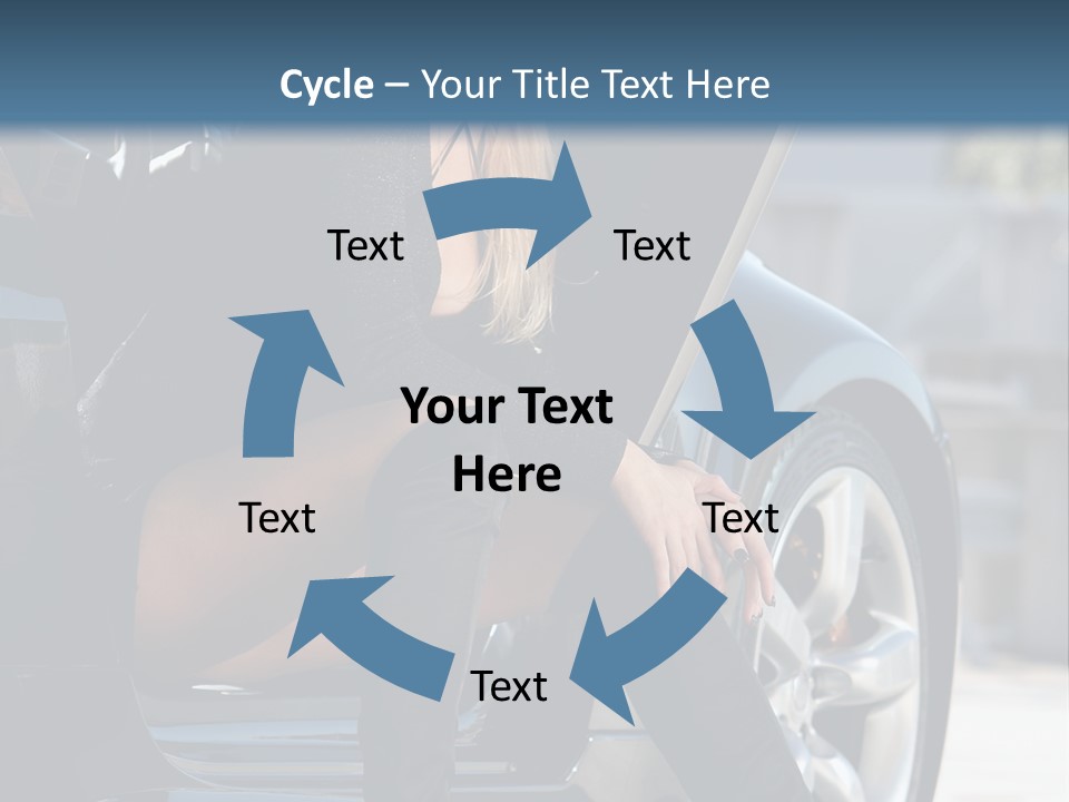 Vehicle White Sexy PowerPoint Template