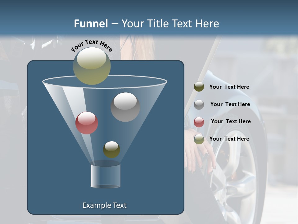 Vehicle White Sexy PowerPoint Template
