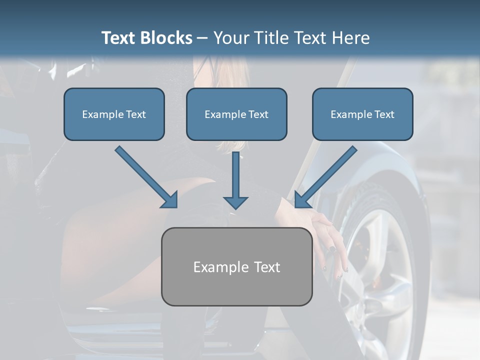 Vehicle White Sexy PowerPoint Template