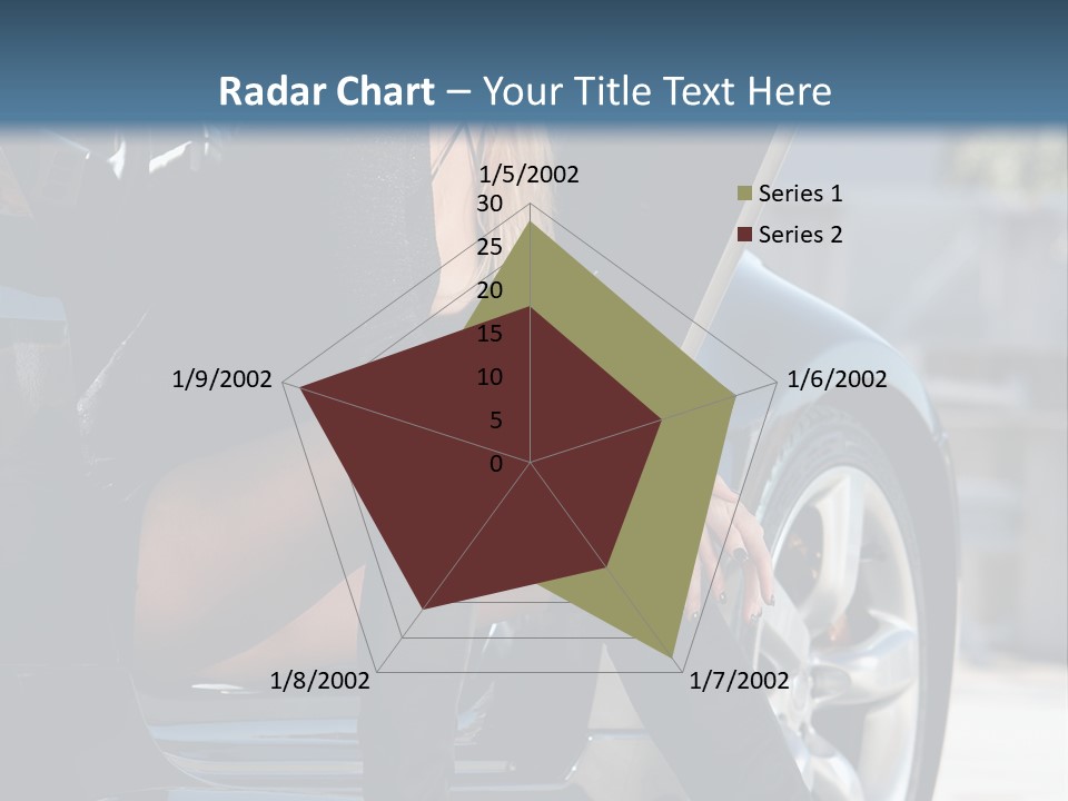 Vehicle White Sexy PowerPoint Template