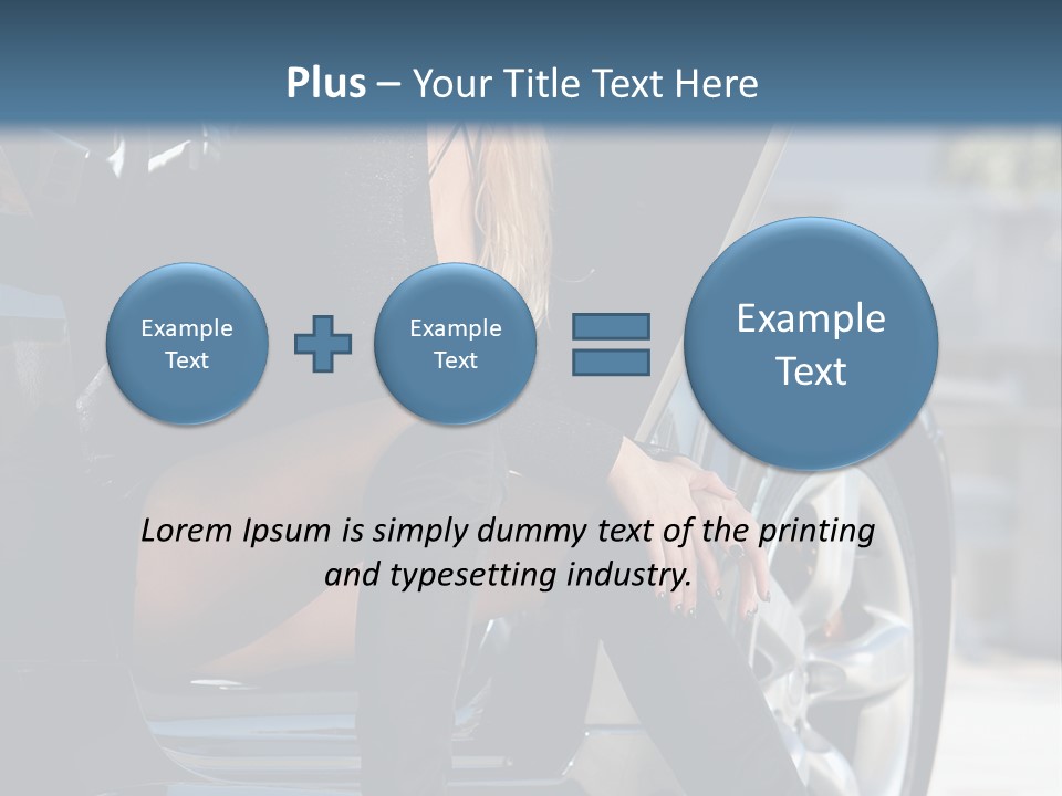 Vehicle White Sexy PowerPoint Template