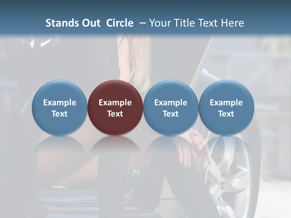 Vehicle White Sexy PowerPoint Template