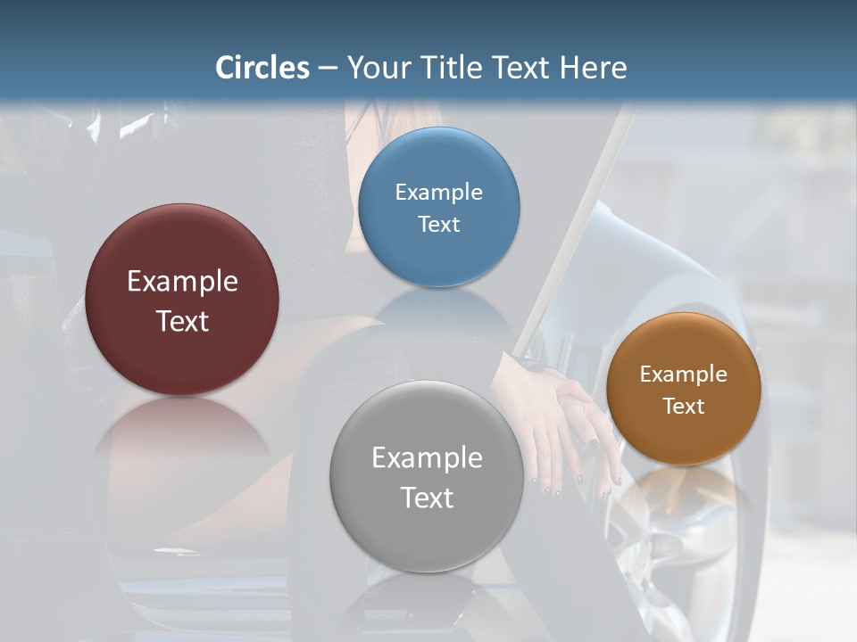 Vehicle White Sexy PowerPoint Template