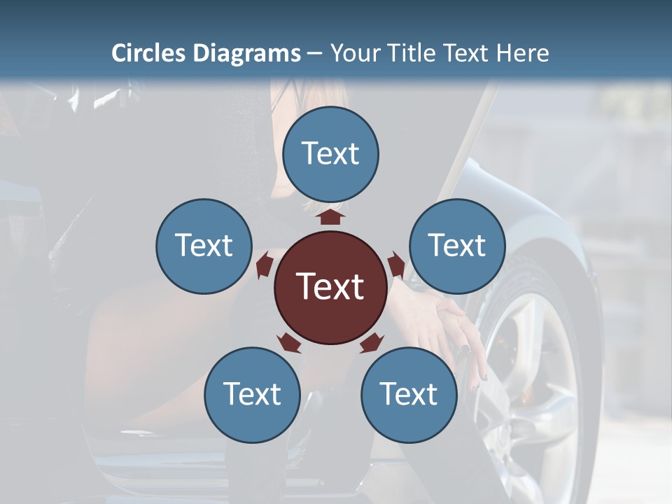 Vehicle White Sexy PowerPoint Template