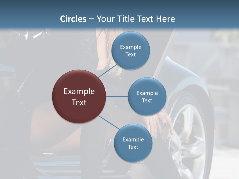 Vehicle White Sexy PowerPoint Template