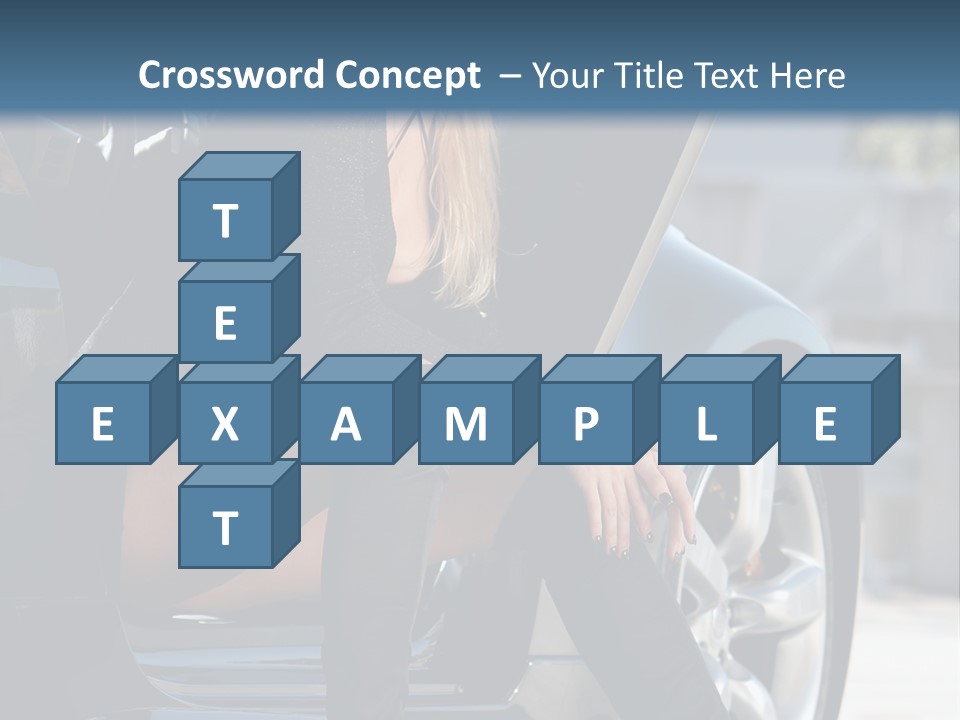 Vehicle White Sexy PowerPoint Template
