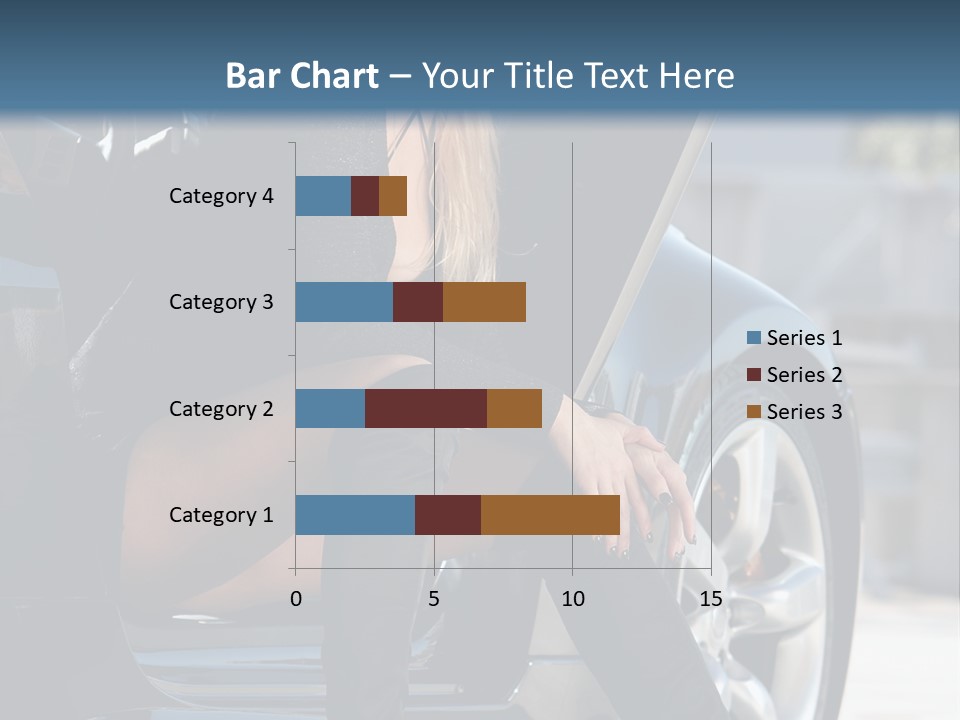 Vehicle White Sexy PowerPoint Template