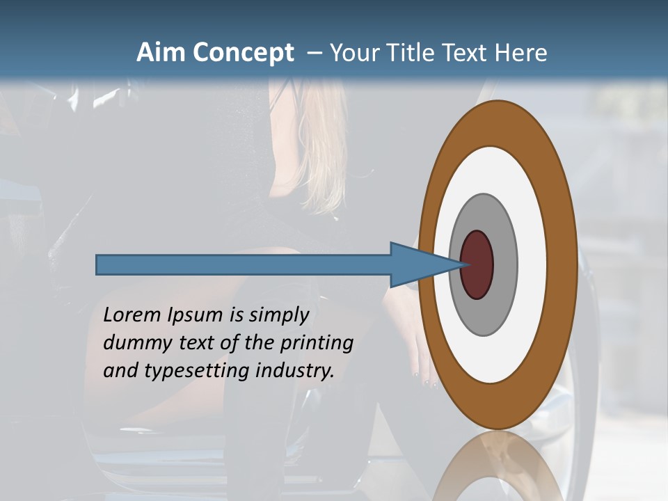 Vehicle White Sexy PowerPoint Template