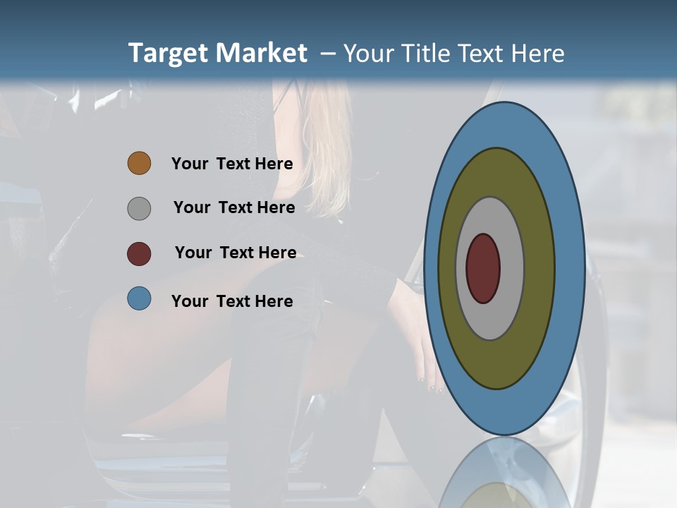 Vehicle White Sexy PowerPoint Template