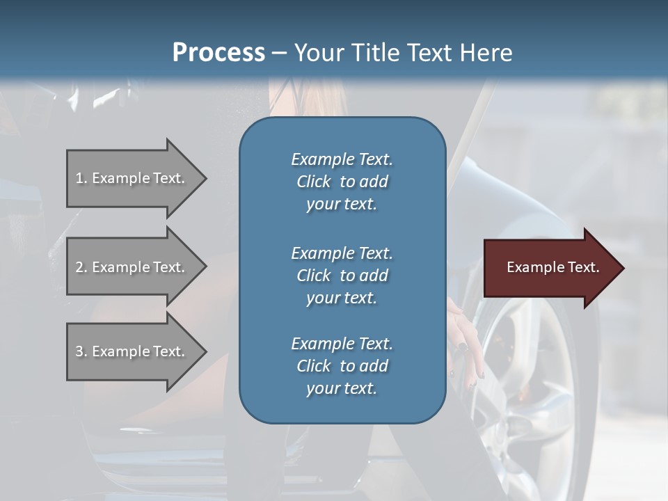 Vehicle White Sexy PowerPoint Template