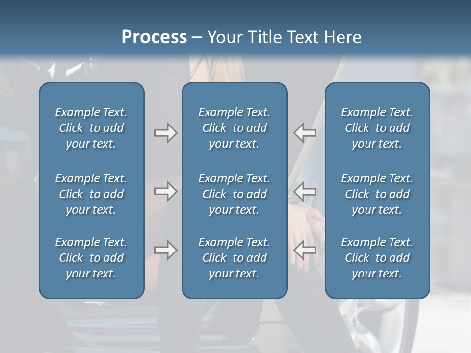 Vehicle White Sexy PowerPoint Template