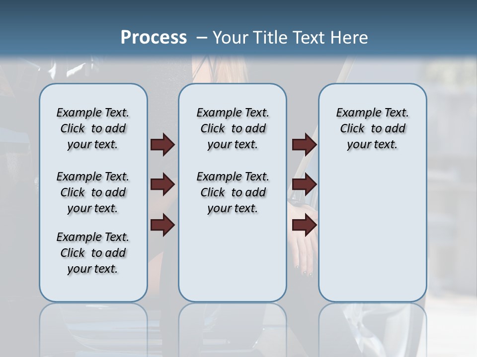 Vehicle White Sexy PowerPoint Template