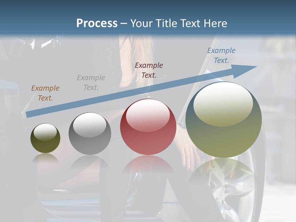 Vehicle White Sexy PowerPoint Template