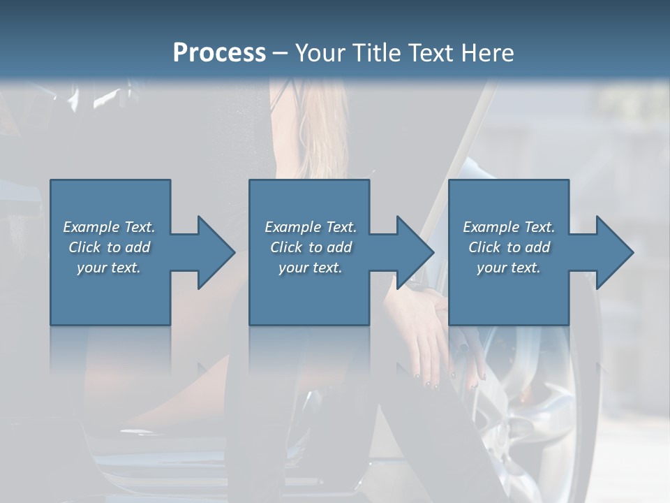Vehicle White Sexy PowerPoint Template