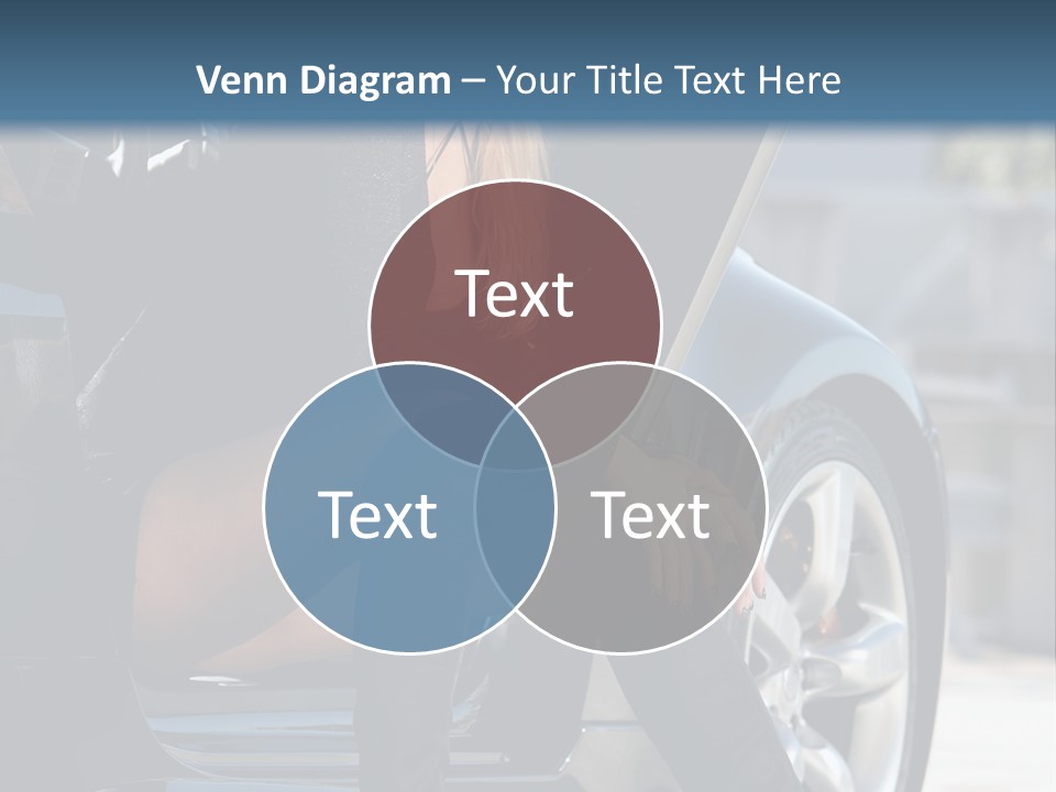 Vehicle White Sexy PowerPoint Template