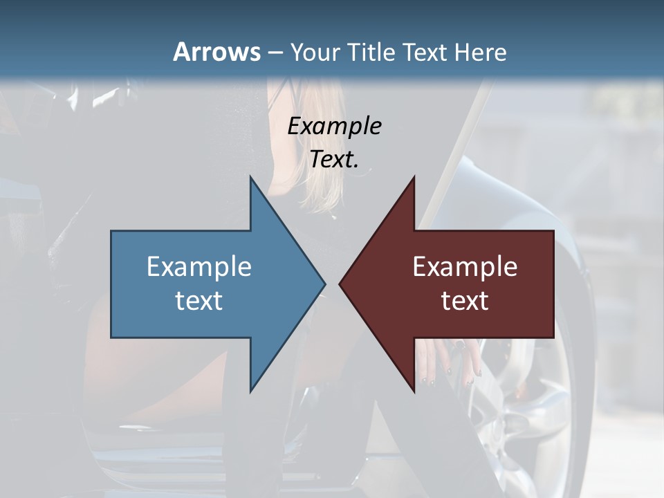 Vehicle White Sexy PowerPoint Template