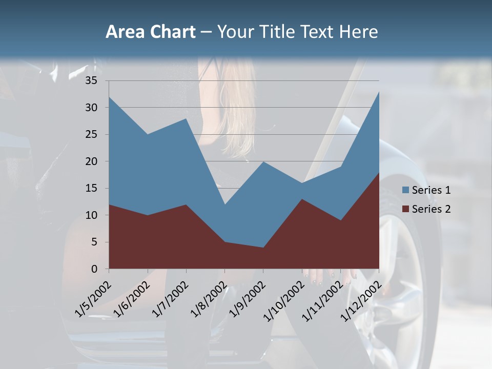Vehicle White Sexy PowerPoint Template