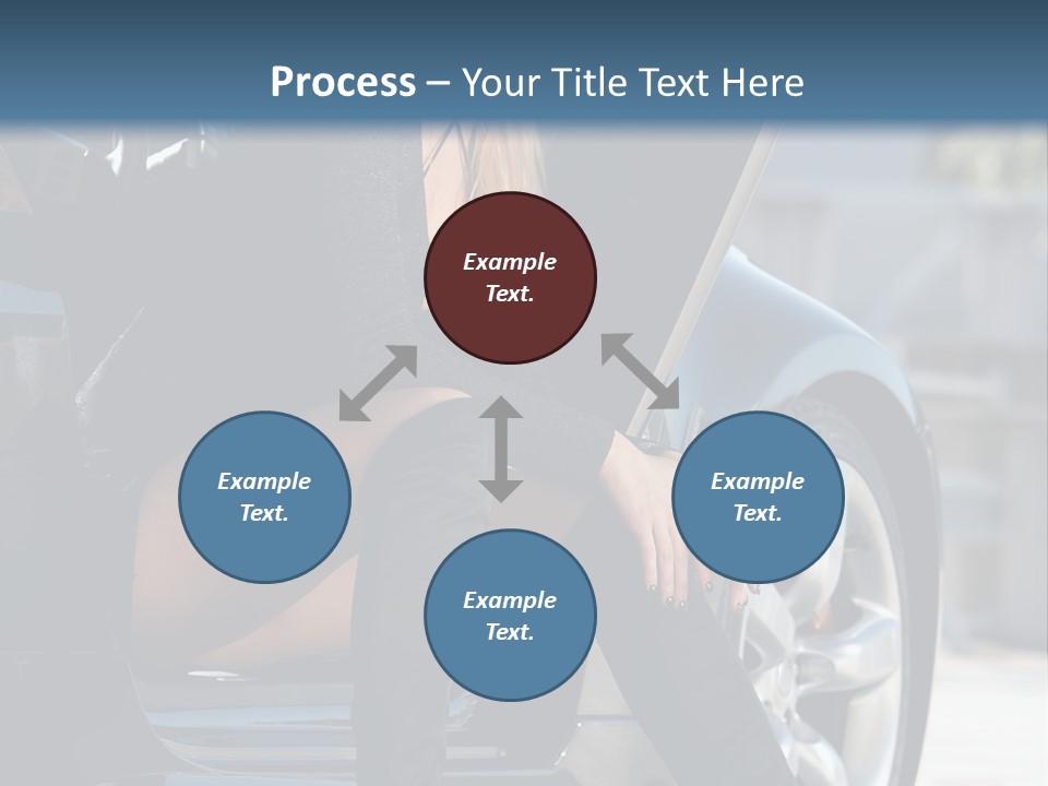 Vehicle White Sexy PowerPoint Template