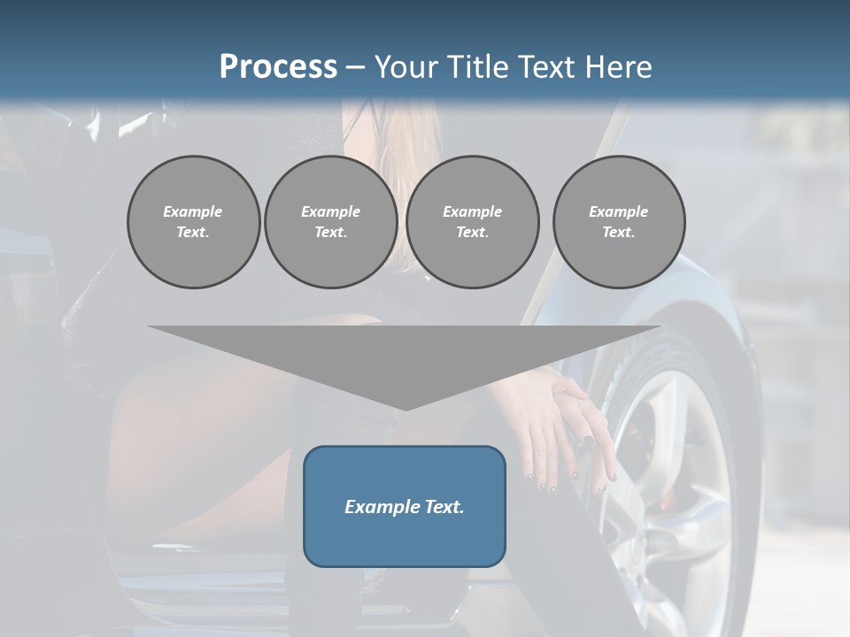 Vehicle White Sexy PowerPoint Template