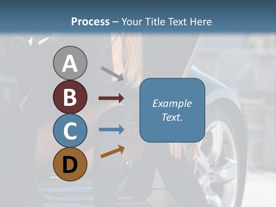 Vehicle White Sexy PowerPoint Template