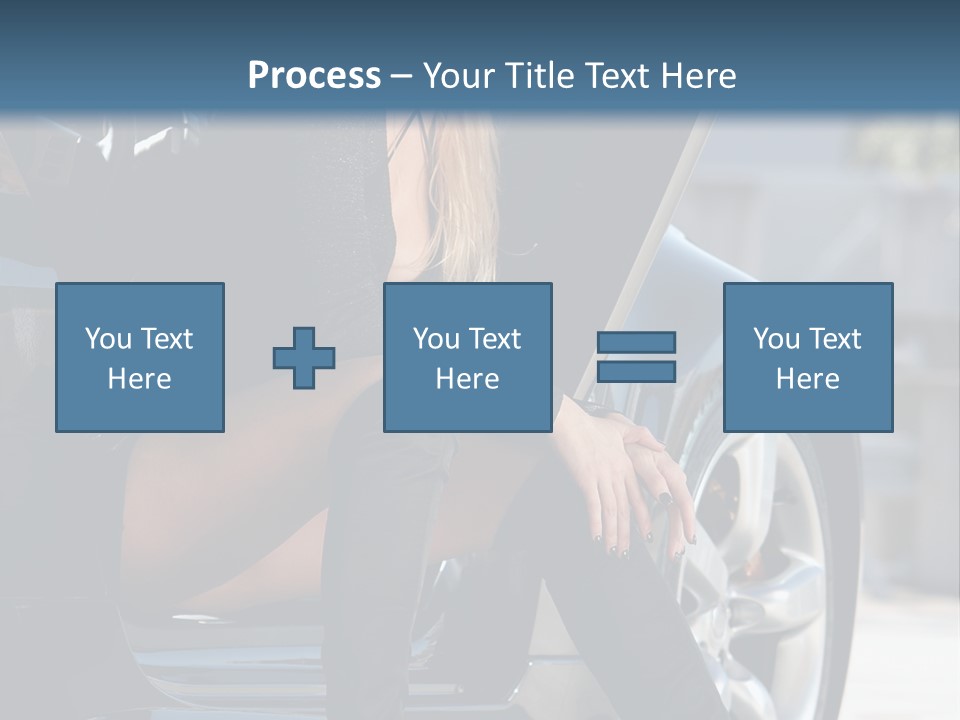 Vehicle White Sexy PowerPoint Template